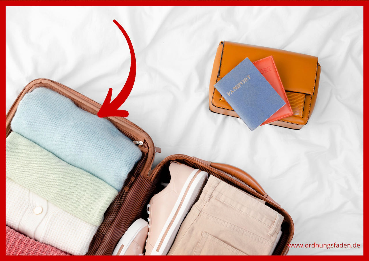 Koffer packen - Schwer Dinge nach unten