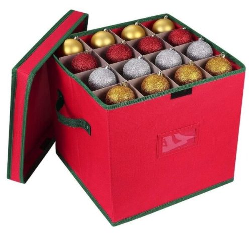Cabilock Weihnachtsschmuck Aufbewahrungsbox für Weihnachtsdeko Reißfester 600D Oxford Aufbewahrungsbehälter mit Würfeldeckel