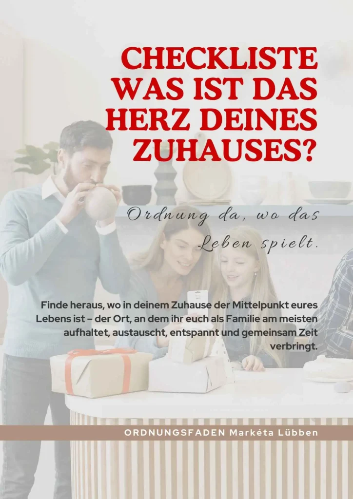 CHECKLISTE Herz deines Zuhauses Cover Ordnung