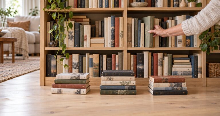 Titelbild zum Beitrag: Bücherflut in 3 Schritten leichter bewältigen: Der ultimative Leitfaden zum Buch-Ausmisten